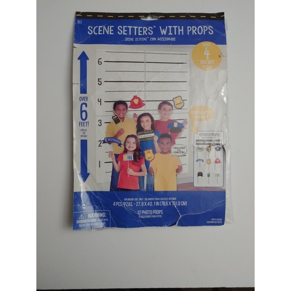Scene Setters with Props Police Fire Birthday Party Set - Picture 1 of 2